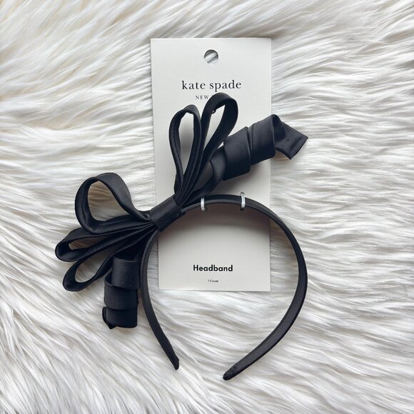 NWT Kate Spade Black Ribbon Bow Headband - kate spade new york x Target - Picture 1 of 5